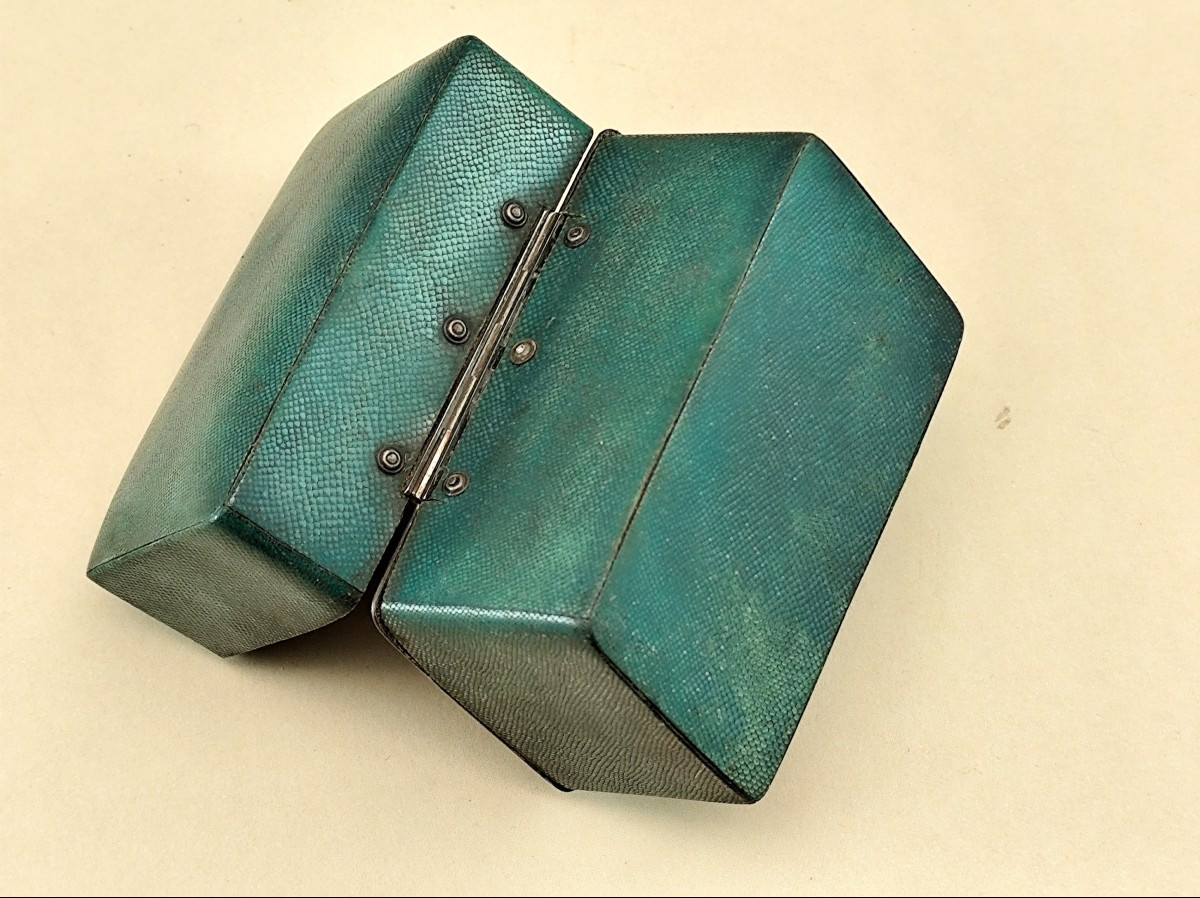 18th Century Shagreen Box, Antique Beauty Box-photo-3