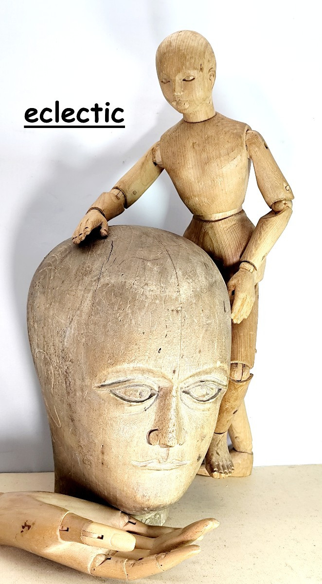 Fin Tournage de bois de loupe, 19e siècle : poudrier balustre, bel état-photo-3