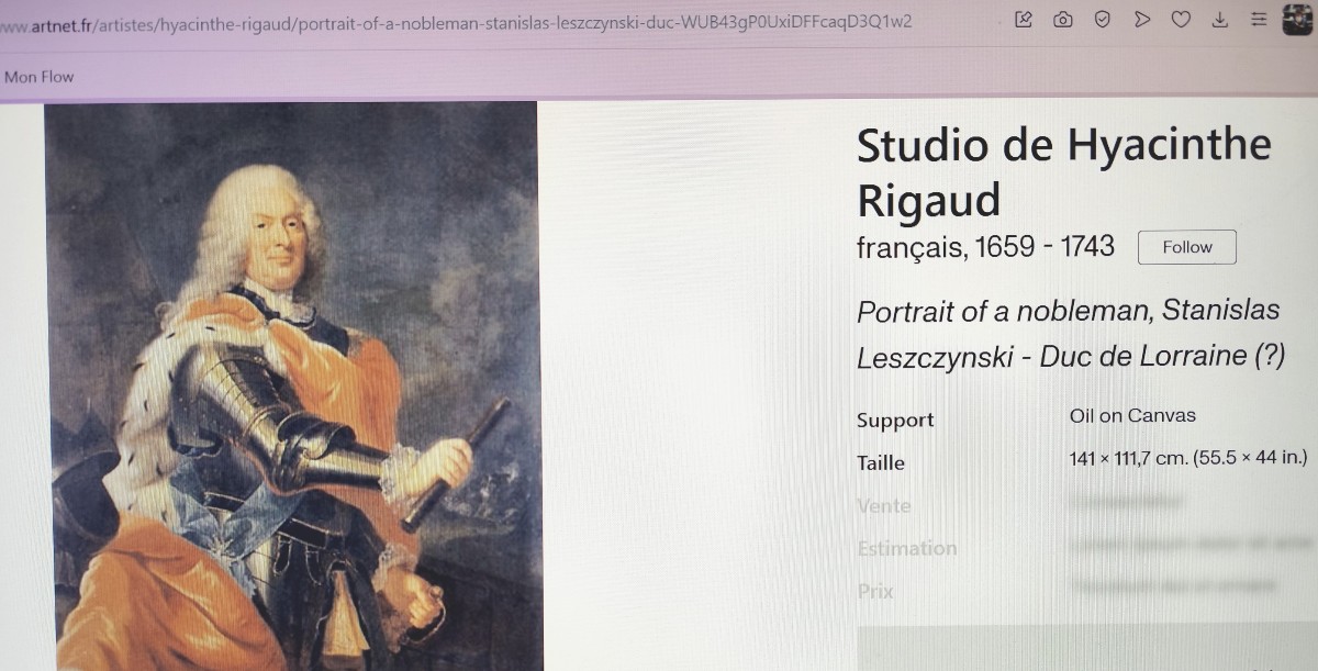 Presumed Portrait Of Stanislas Leszczynski, King Of Poland, Duke Of Lorraine, 18th Century-photo-3