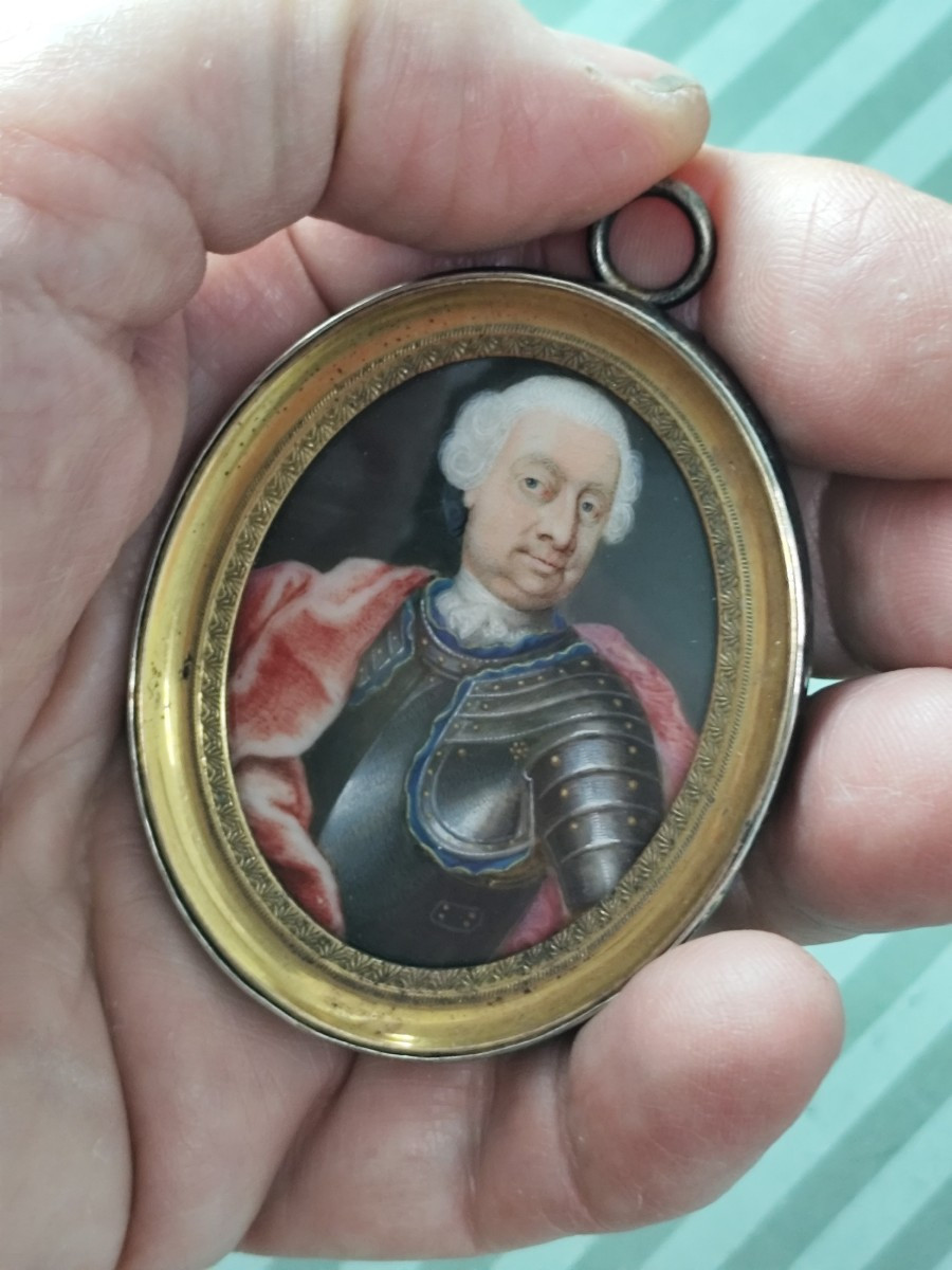 Presumed Portrait Of Stanislas Leszczynski, King Of Poland, Duke Of Lorraine, 18th Century-photo-4