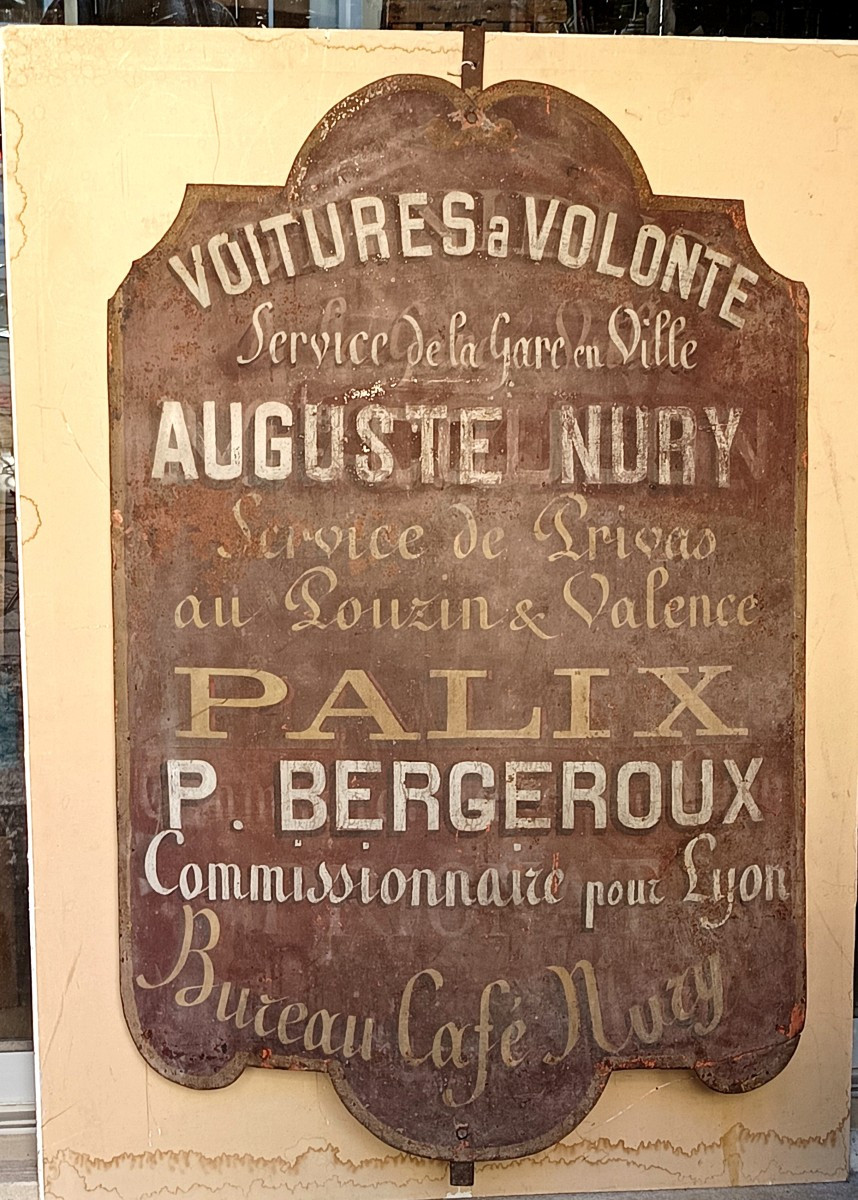 Grande Enseigne Peinte, Voitures Hippomobiles en gares Ardéchoises , années 1900