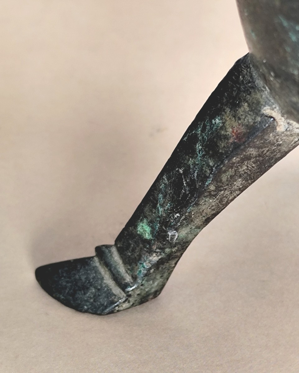 Small Bronze Apothecary's Or Gunsmith's Crucible, 15th Or 16th Century-photo-4