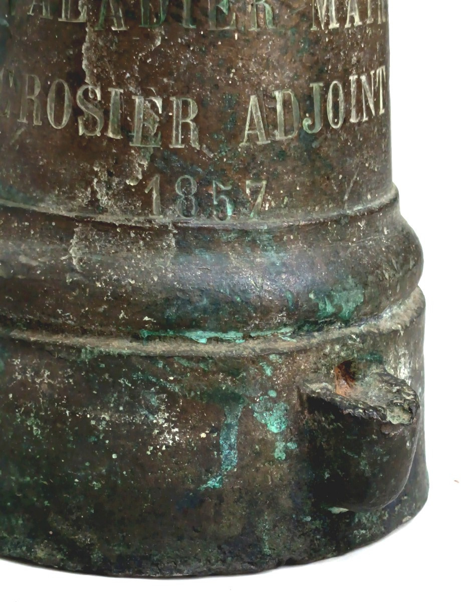 The Large Bombard Of Rochefort, Engraved Cast Bronze, 20kg+-photo-3