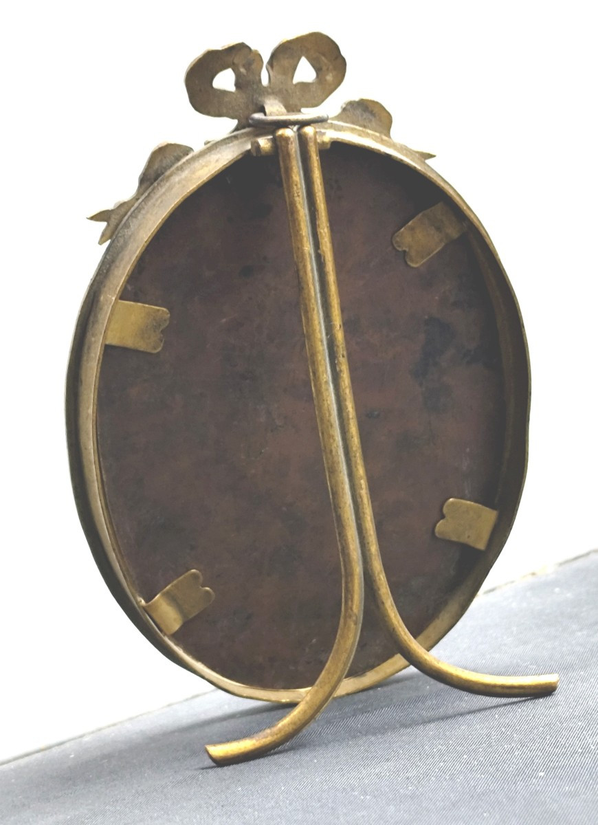 On Copper: Handsome French Gentleman With Wig, Louis XIV Or Regence, As Found-photo-1