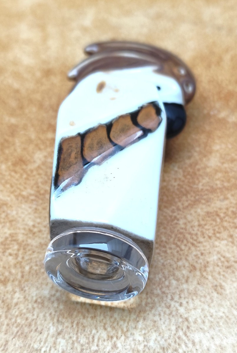 Perroquet-Salière de Camille Tharaud, art déco, Limoges, incomplète-photo-4