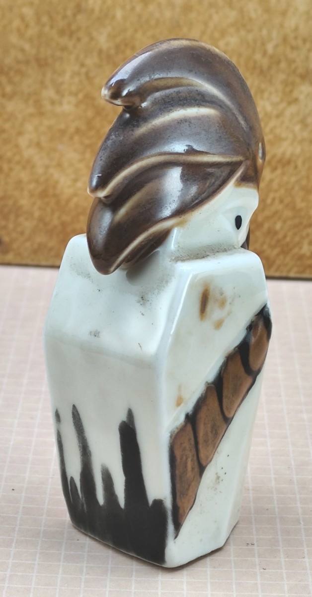 Perroquet-Salière de Camille Tharaud, art déco, Limoges, incomplète-photo-1