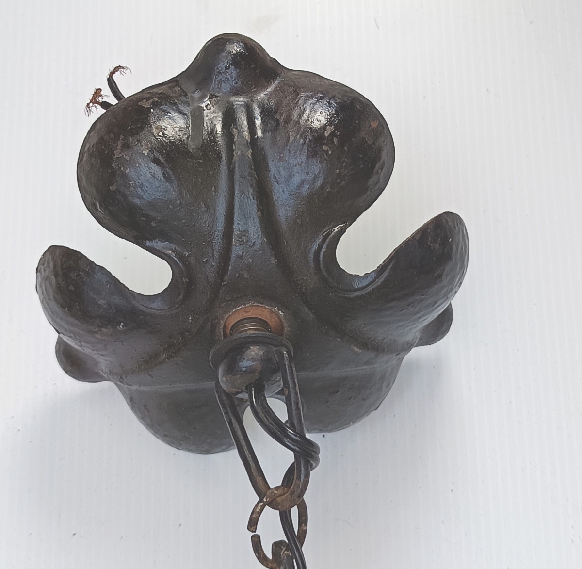 Lustre Boule verre dépoli aux poissons, Lorrain, 1930, Paul Daum et d’Avesn-photo-4