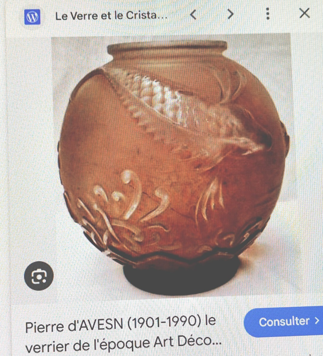 Lustre Boule verre dépoli aux poissons, Lorrain, 1930, Paul Daum et d’Avesn-photo-5