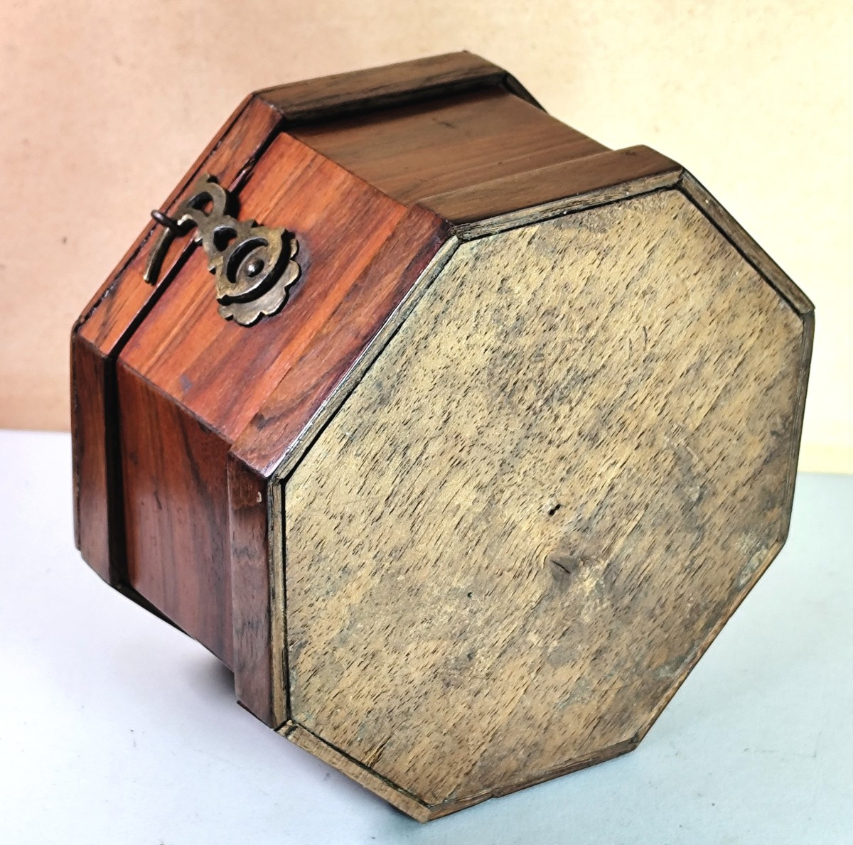 Small Kiosk Box, Inlaid From Precious Woods, Louis XIV Period-photo-4