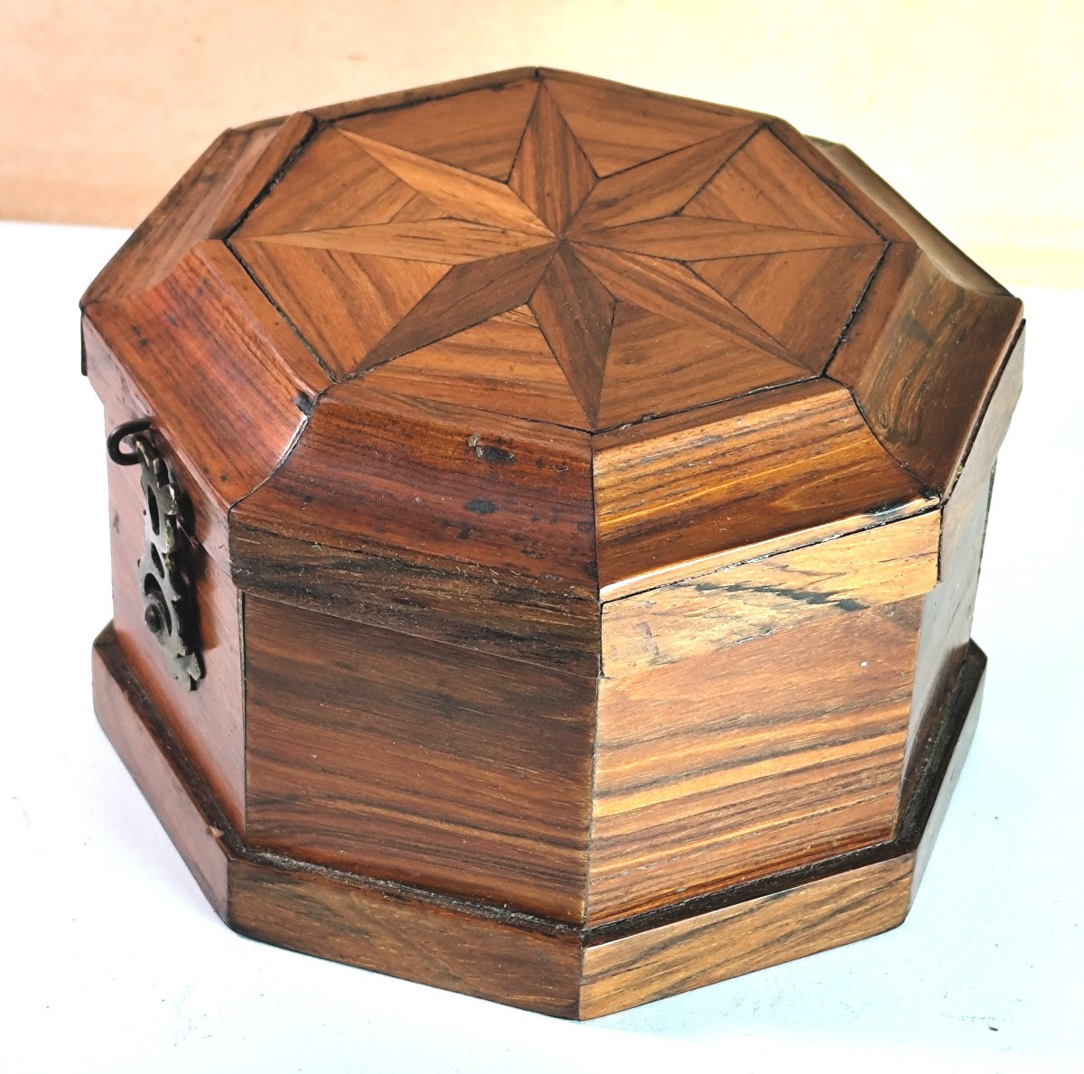 Small Kiosk Box, Inlaid From Precious Woods, Louis XIV Period-photo-1