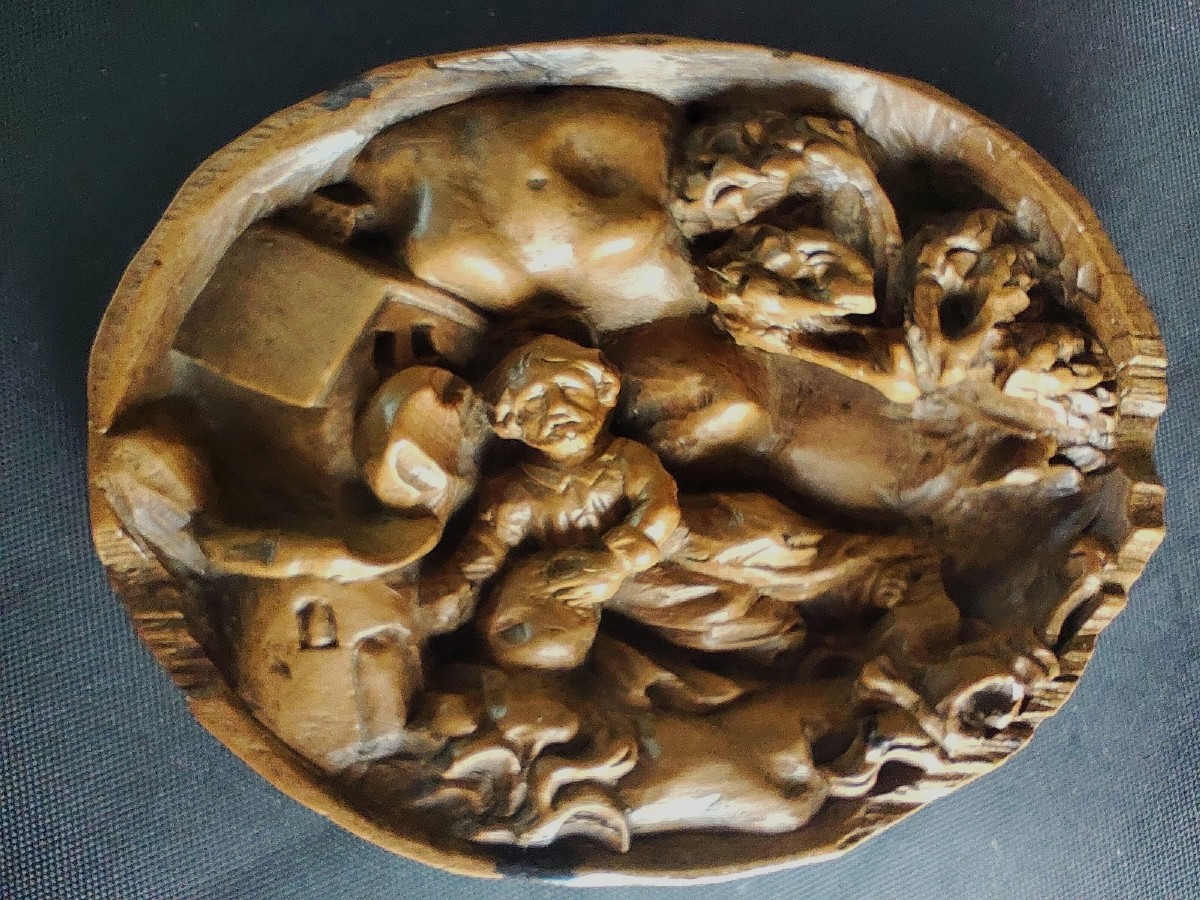 For Those Who Love Boxwood: St. Jerome, Sculpted Miniature, Late Gothic-photo-4