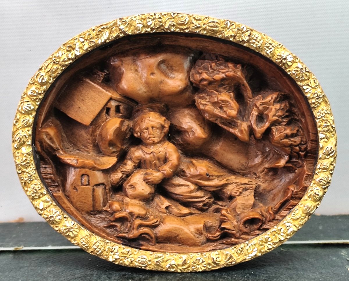 Pour qui aime le Buis : St Jerôme, Miniature sculptée, gothique tardif. 