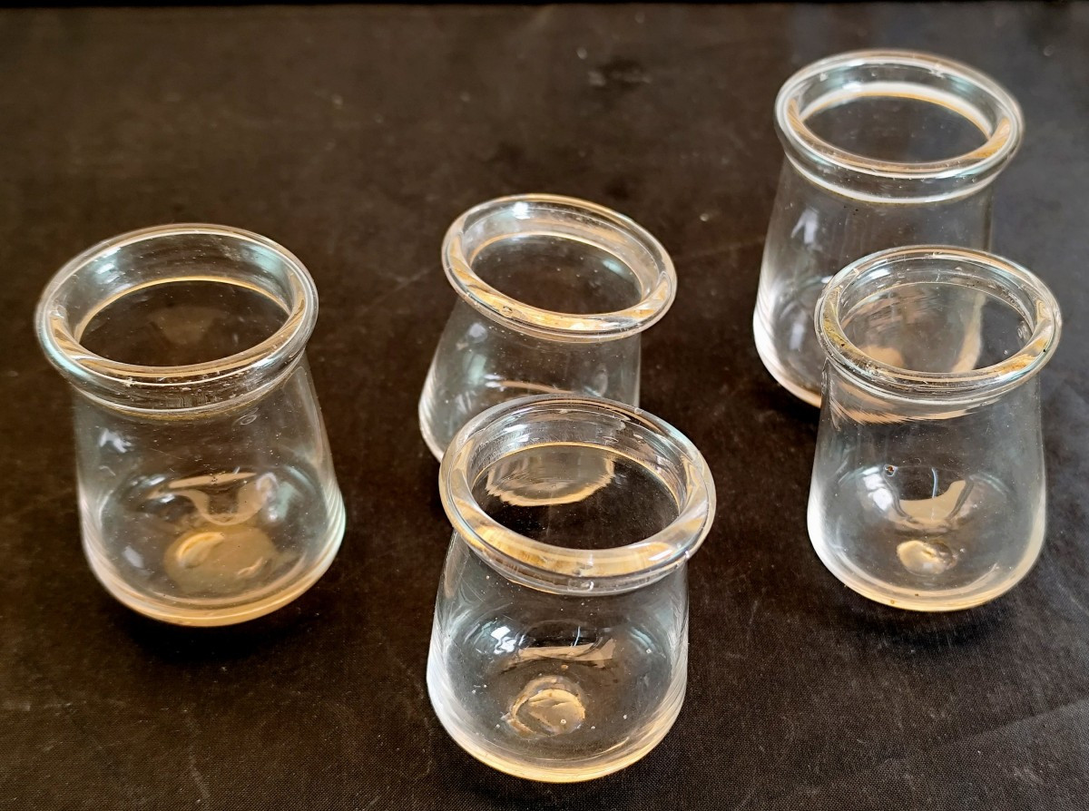 Blown Glass Suction Cups, Automatic Scarifier: Antique Medical Kit-photo-3