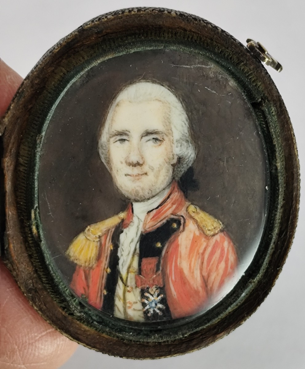 officier de la garde, en écrin de chagrin gris, fin 18e siècle-photo-3