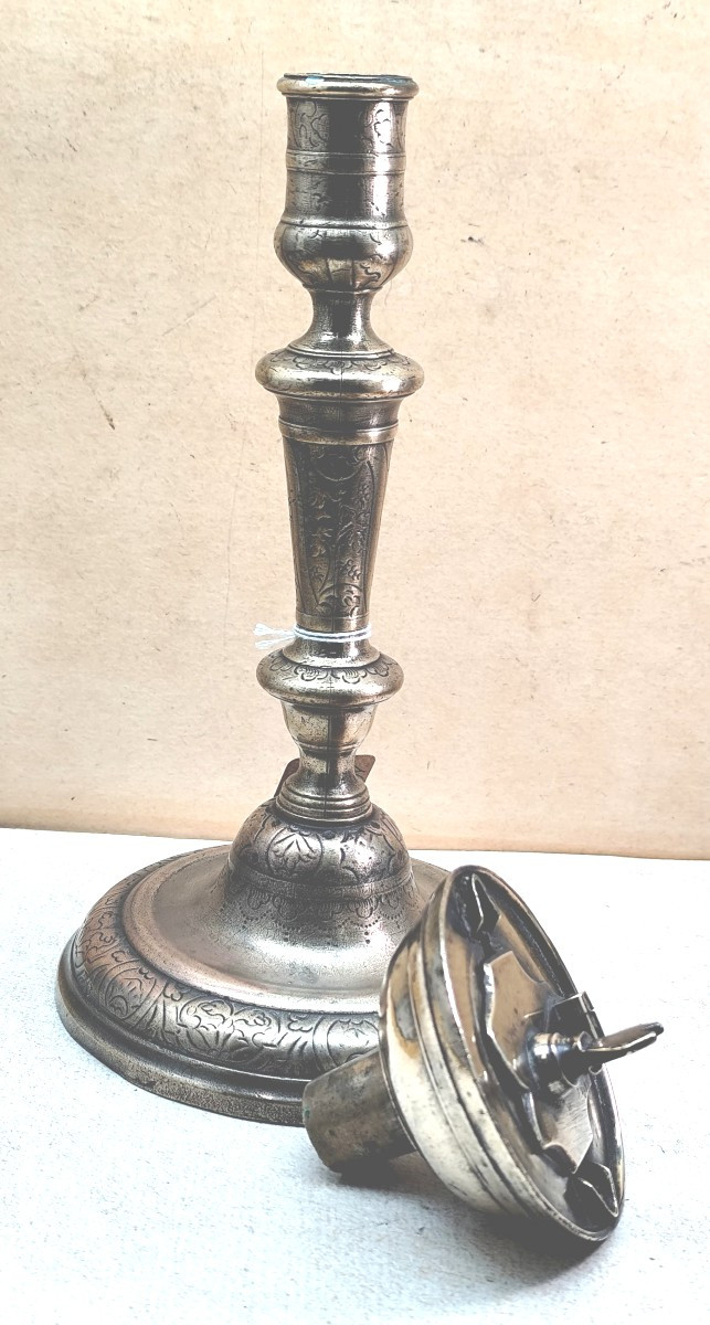 Lampe à huile baladeuse, bronze, Languedoc, 17-18e siècle-photo-2