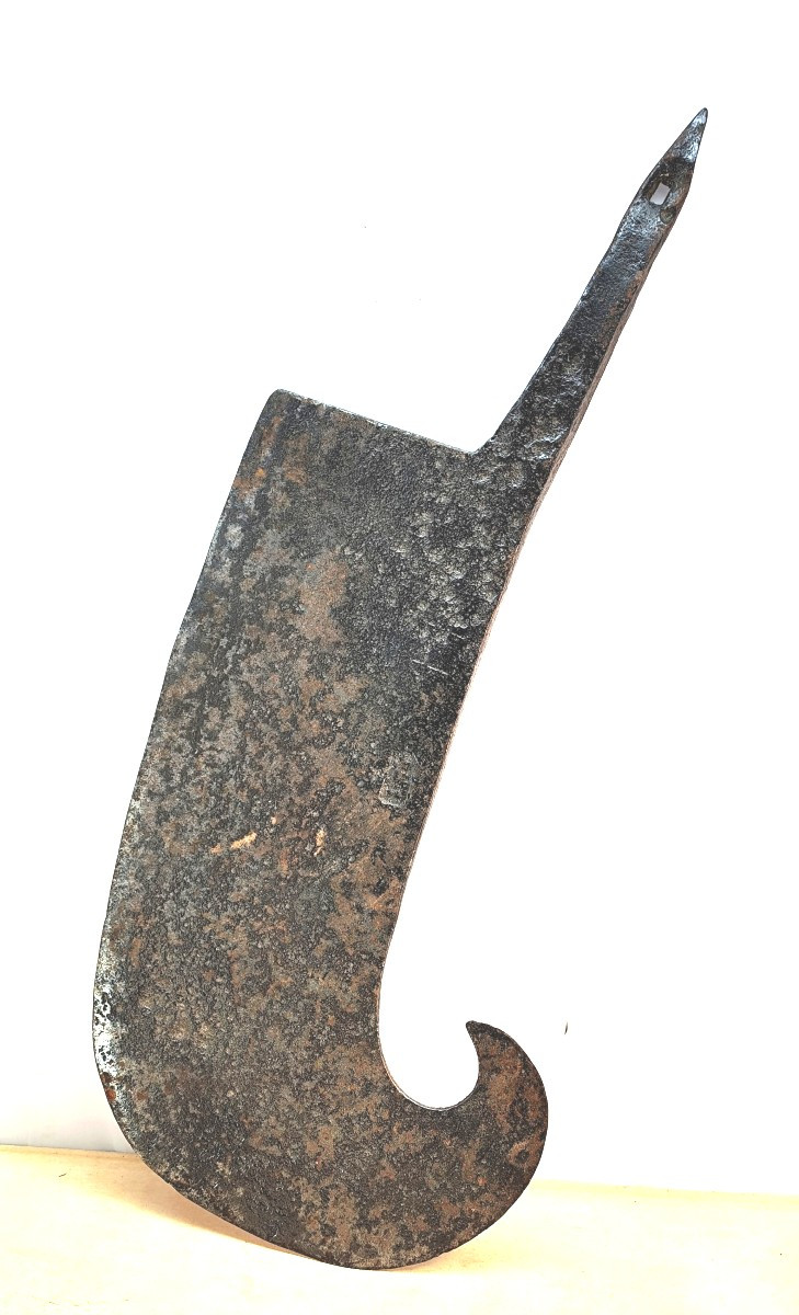 Winegrower's Art: Grape Cutter With Crest, Blacksmith's Mark, 18th Century-photo-2