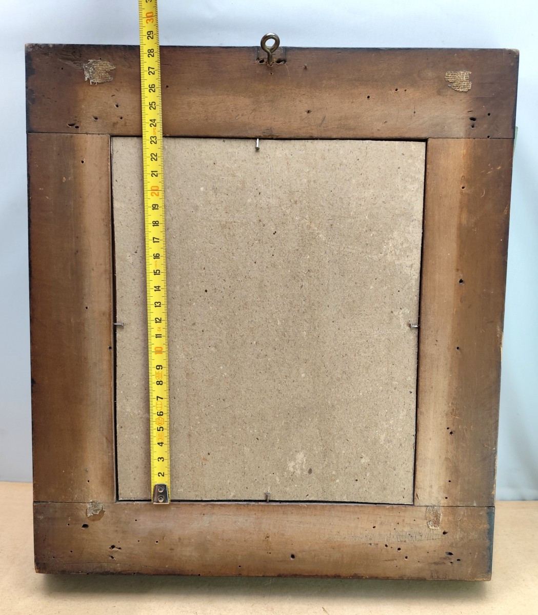 Royal portrait, gouache sur trait de gravure de Charles IV, vers 1820-photo-3