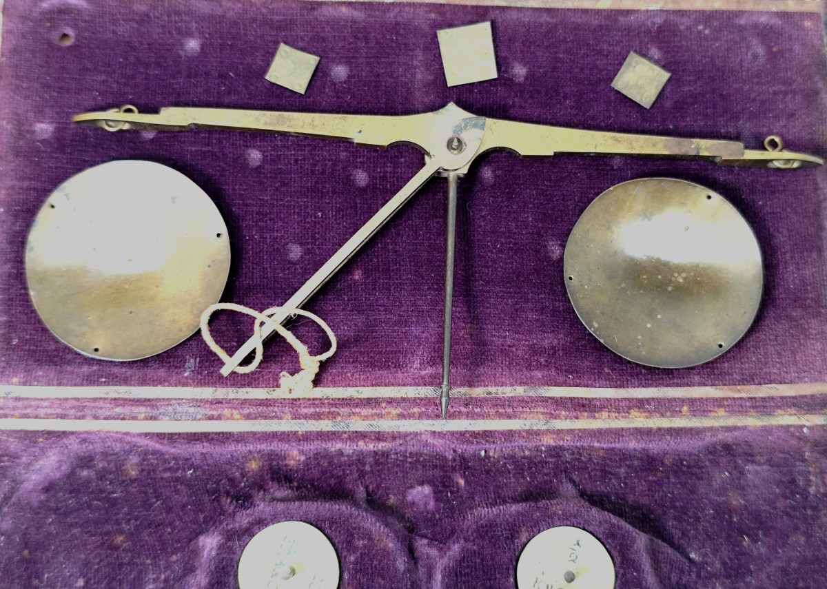 Attractive Coin-weighting Scale, Mid-19th Century, Complete, Good Condition-photo-5