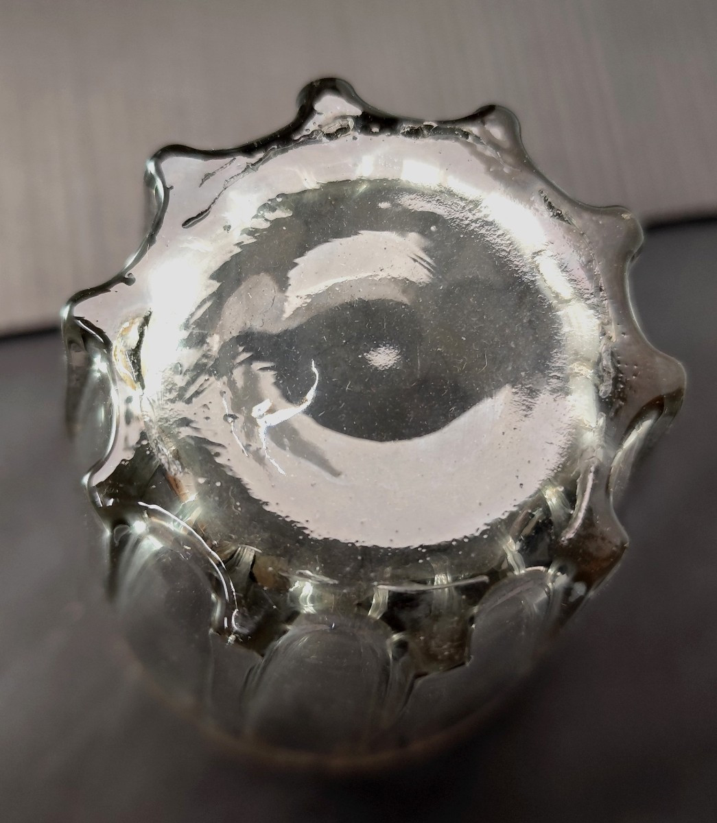 A Blown And Engraved Ribbed Glass Goblet, Bohemia, Circa 1770. -photo-3