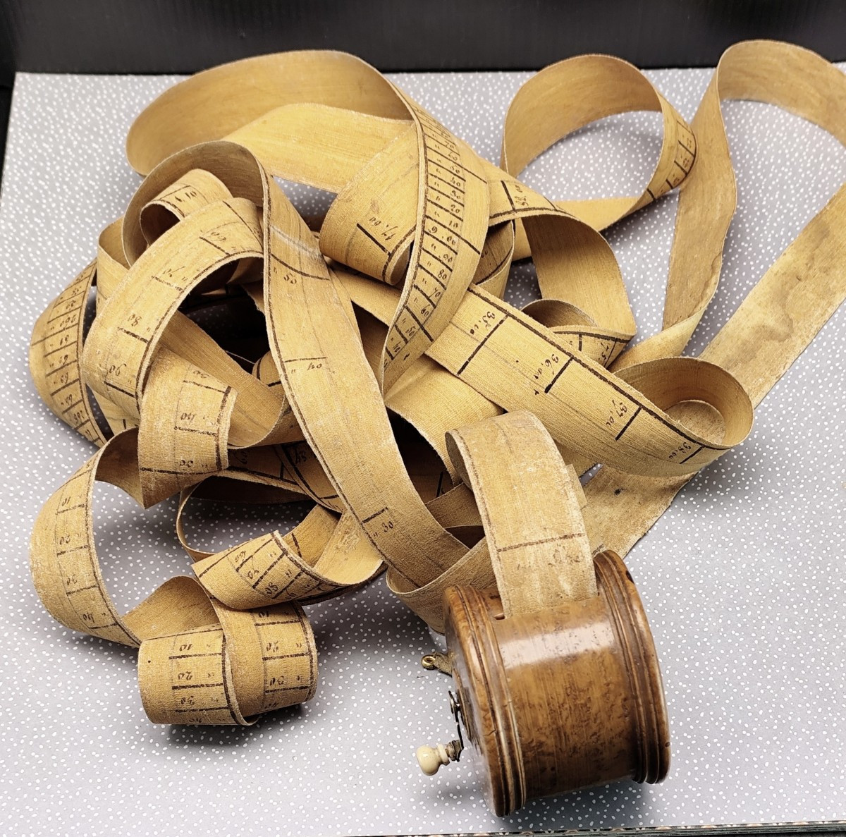 Winemaker, 1820: Rare Handwritten Measure Of 300 Hectoliters, Turned Burl Wood-photo-3