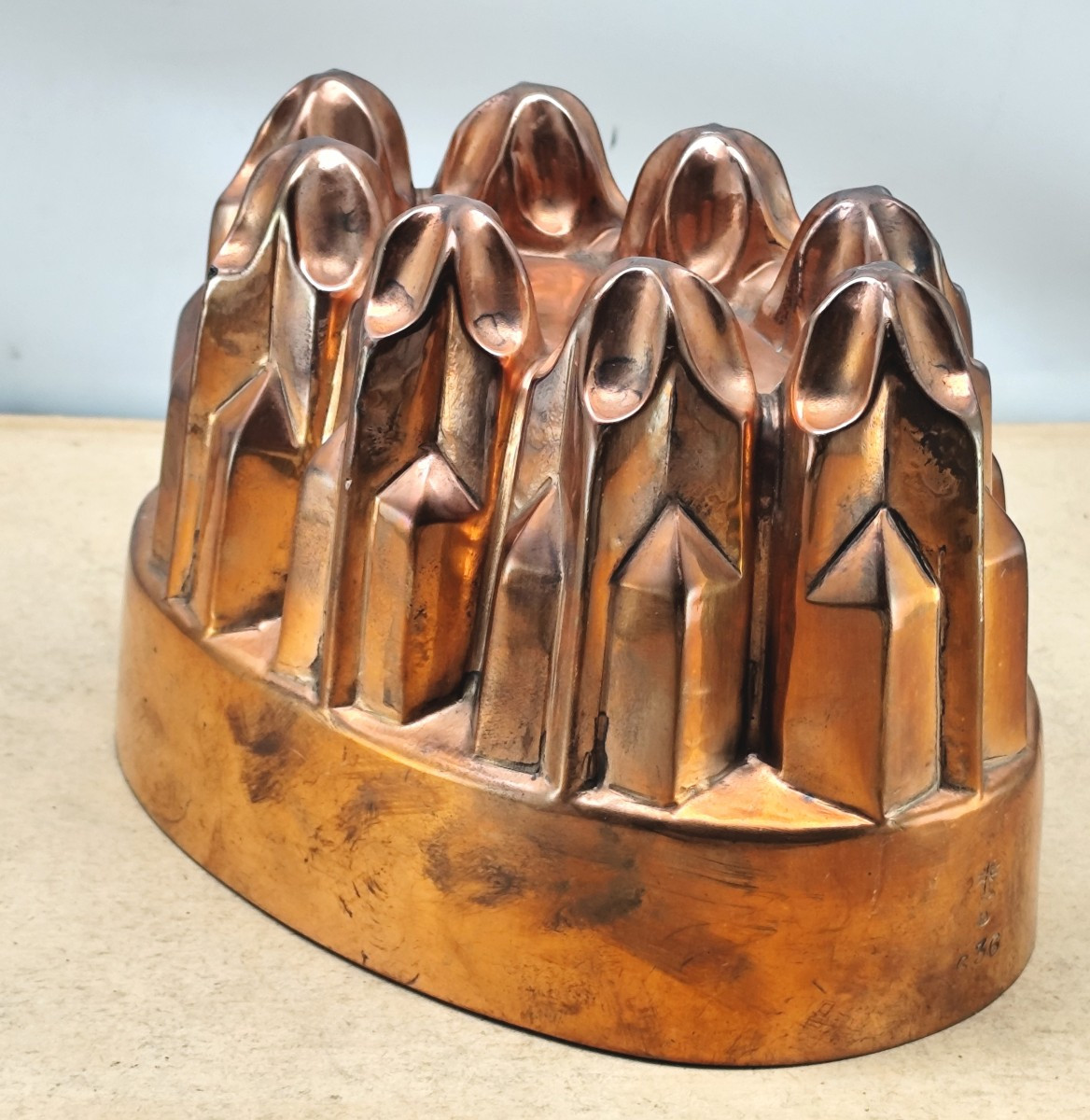 Copper Mold Of A Spearhead, Signed, Circa 1900, Fine Quality. Benham & Froud