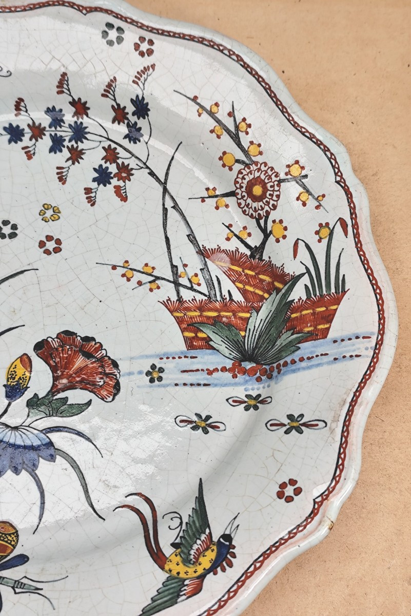 Beautiful Rouen Platter, 25cm, Flamboyant, Good Original Condition-photo-3