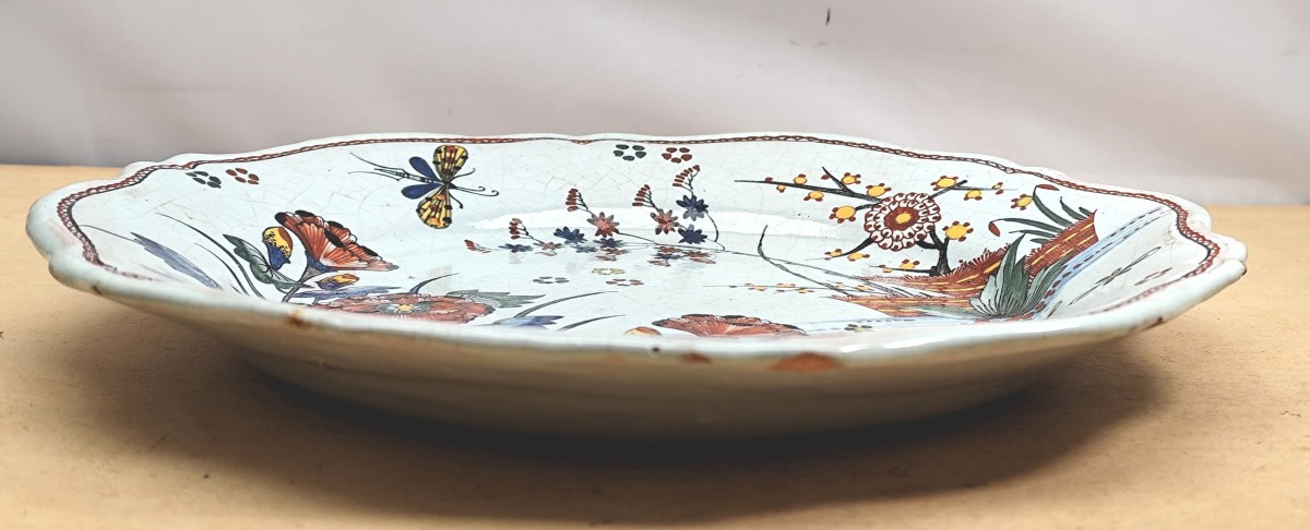 Beautiful Rouen Platter, 25cm, Flamboyant, Good Original Condition-photo-1