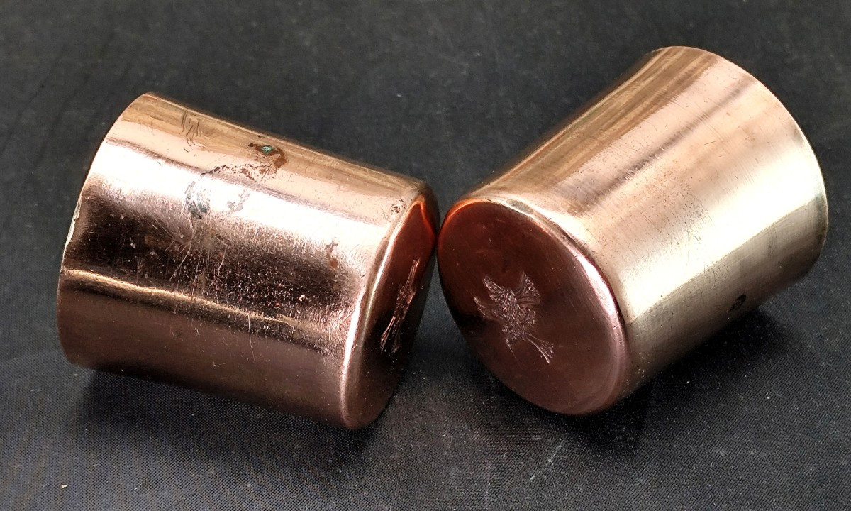 From The Prince's Kitchen, 2 Copper Molds For Darioles, Circa 1850-photo-3