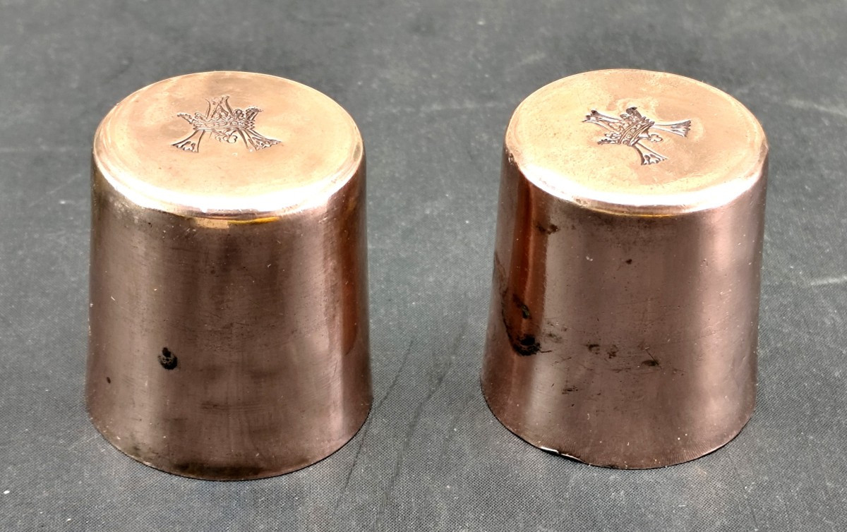 From The Prince's Kitchen, 2 Copper Molds For Darioles, Circa 1850-photo-2
