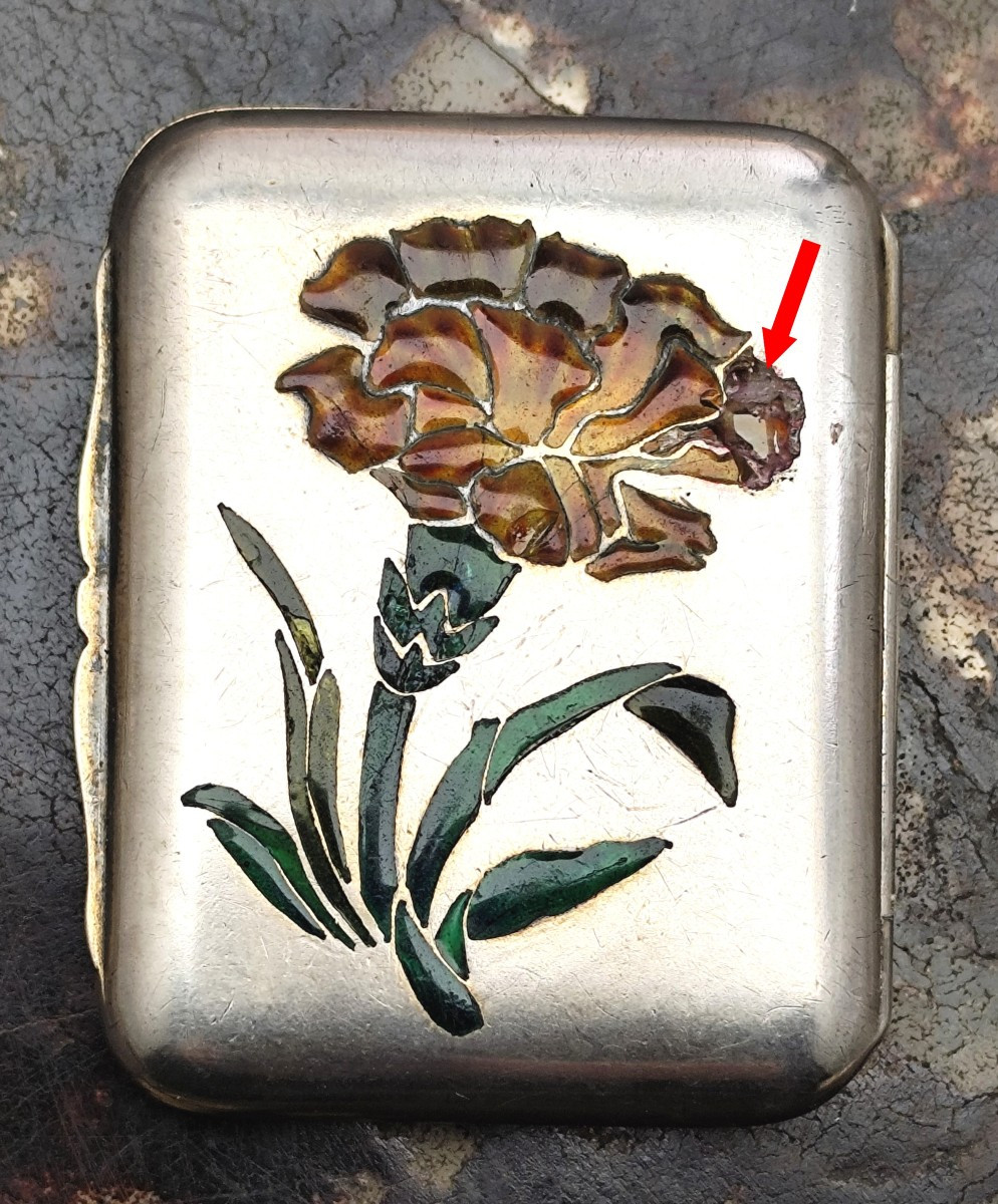 Luxe : Pliqué à jour sur boîte d’Allumettes de sûreté argent Minerve, vers 1880-photo-1