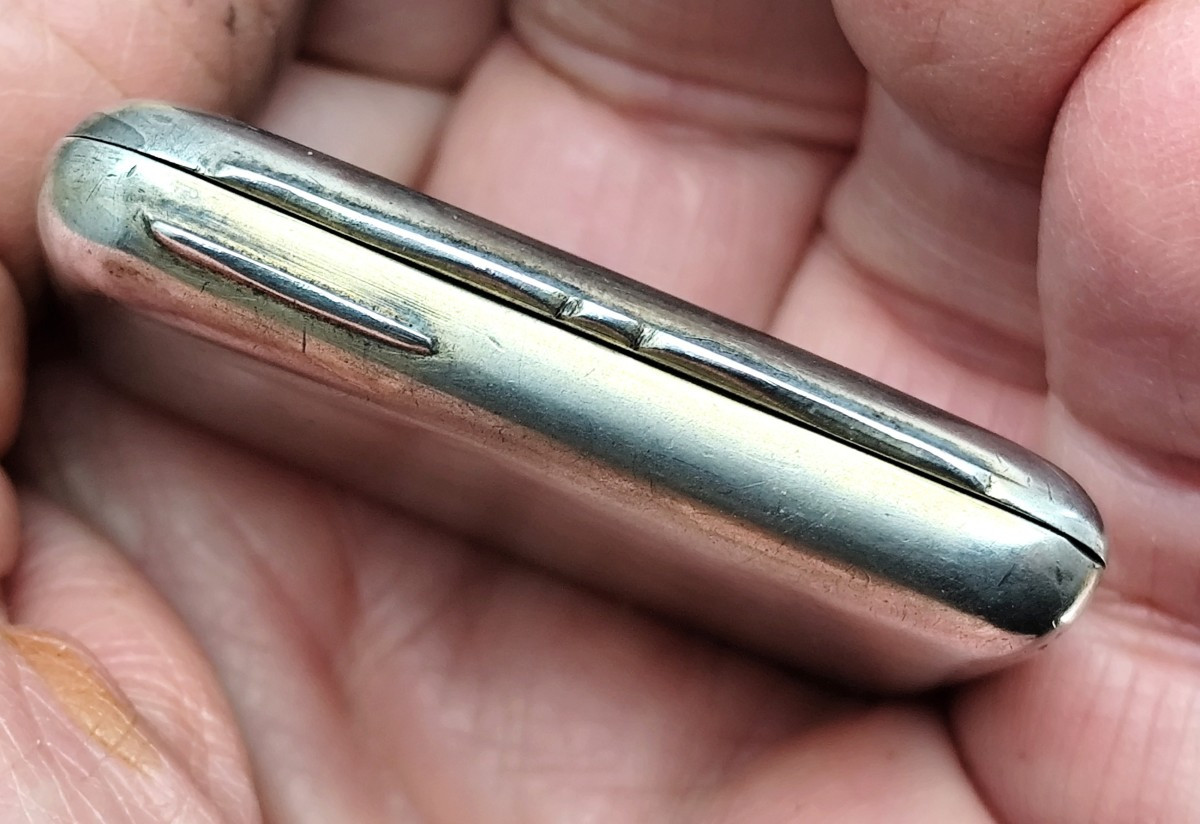 Luxe : Pliqué à jour sur boîte d’Allumettes de sûreté argent Minerve, vers 1880-photo-2