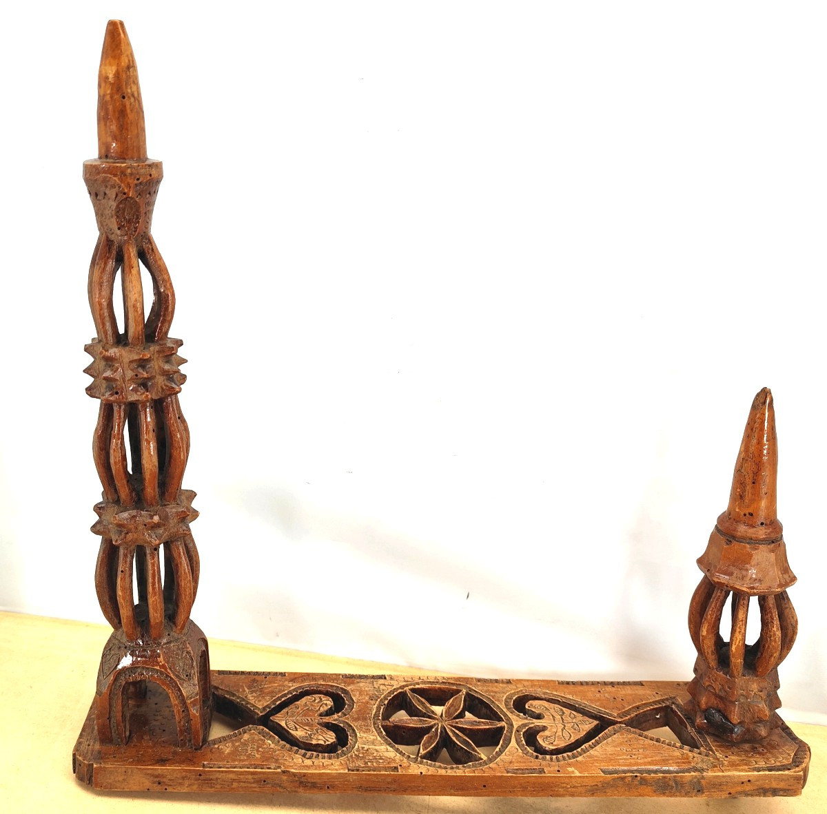 Musée de Slovénie : Quenouille de rouet sculptée, 1830-photo-4