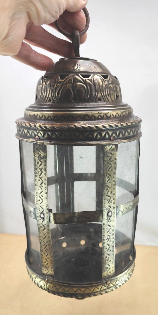 Jolie petite Lanterne flamande du 18e siècle, bon état-photo-4