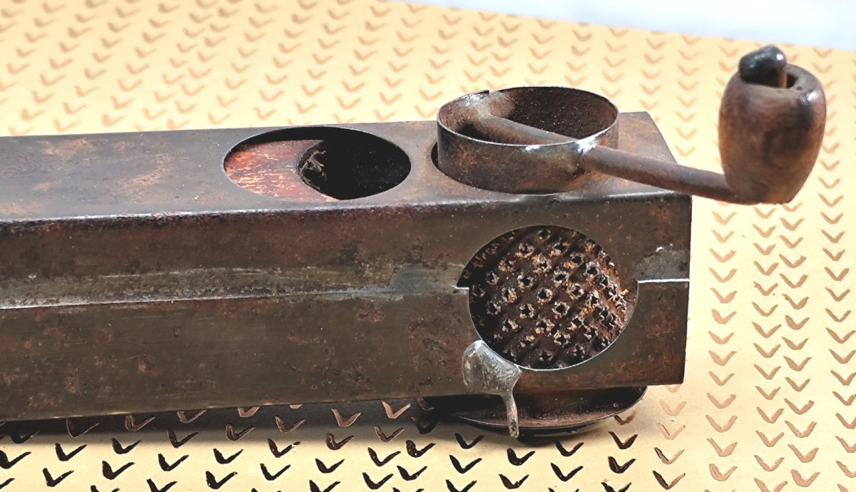 Tinplate Nutmeg Grater, 1877, Rare James Hughes Model-photo-1