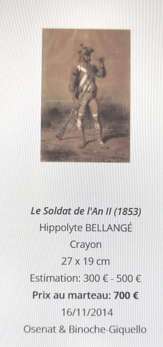 Soldier Of Year Ii, Color Drawing By Hyppolite Bellangé; 1849-photo-4