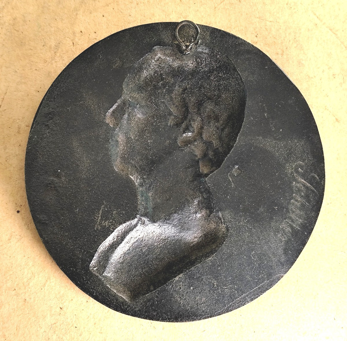 Berlin Foundry, 2 Beautiful Plaques: Goethe And Schiller, Early 19th Century, Good Condition-photo-2