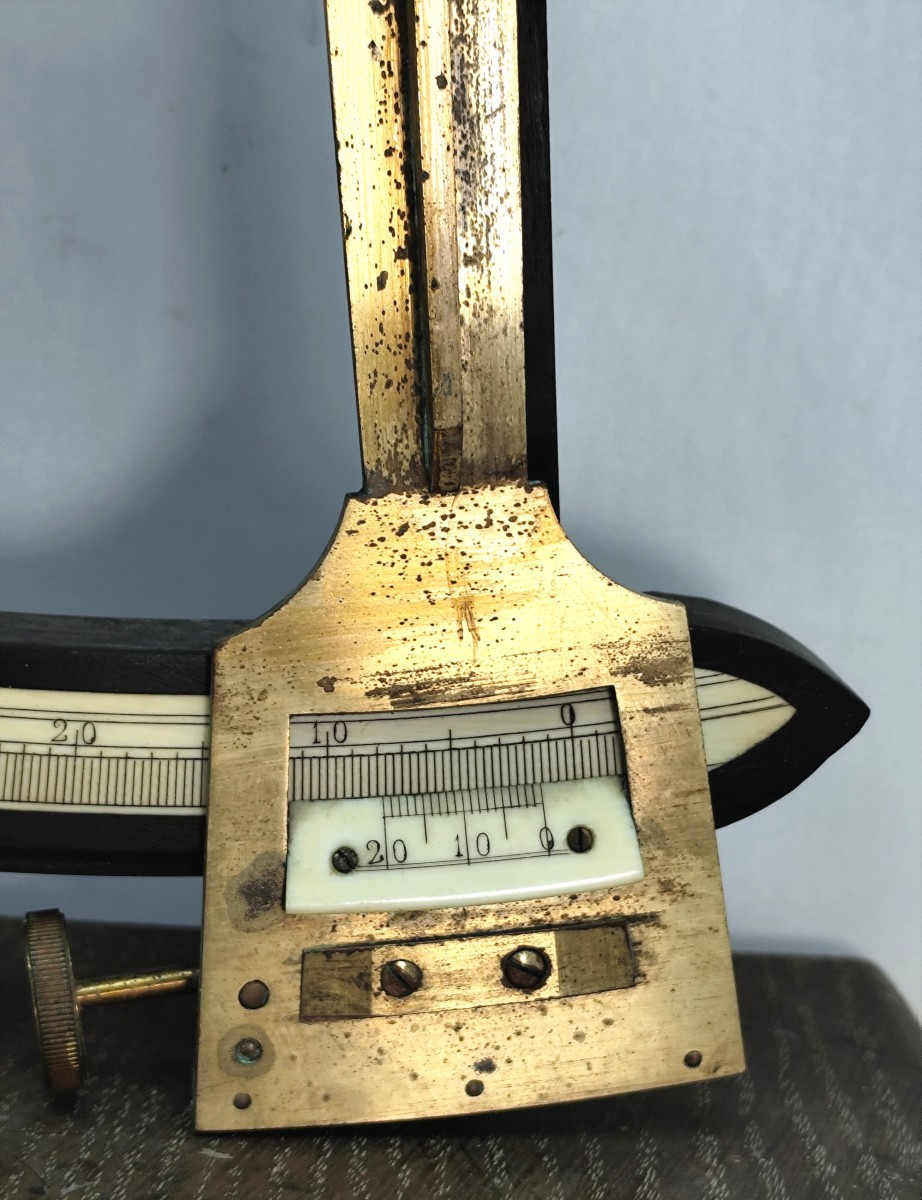 Marine Octant, Paris-marseille, Signed, Directoire Period, Good Condition-photo-3