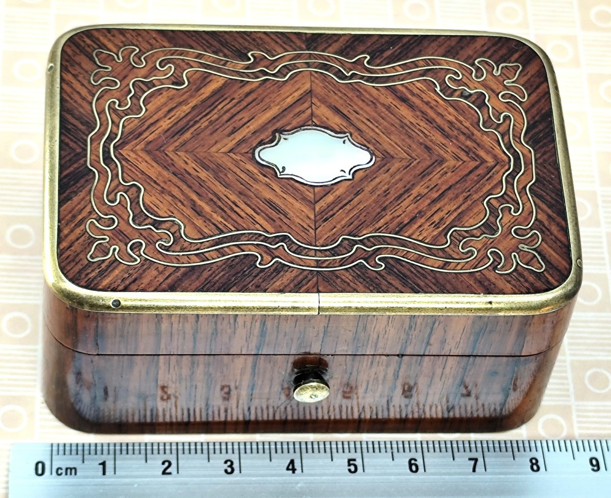 Miniature Inlaid Box From Second Empire, High Quality-photo-3