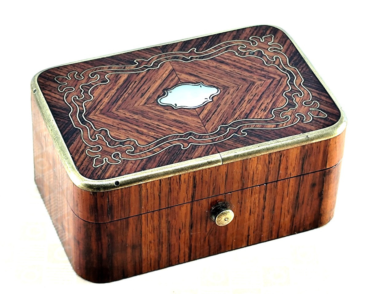 Miniature Inlaid Box From Second Empire, High Quality