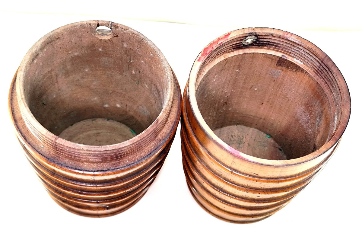 Nice Fruit Wood Turning, 20cm, 19th Century Barrel, Probably Mastered Work-photo-2