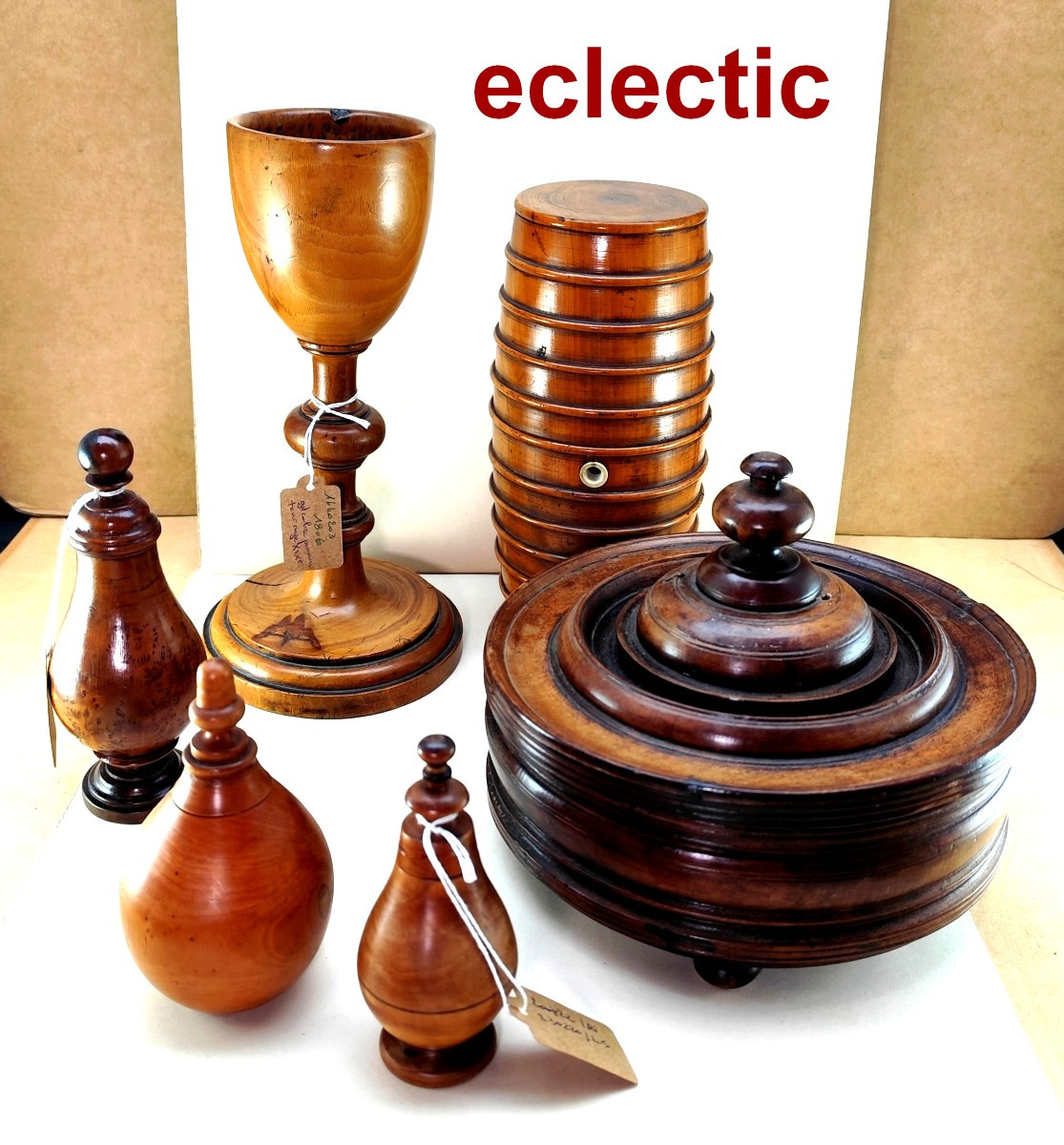 Nice Fruit Wood Turning, 20cm, 19th Century Barrel, Probably Mastered Work-photo-4