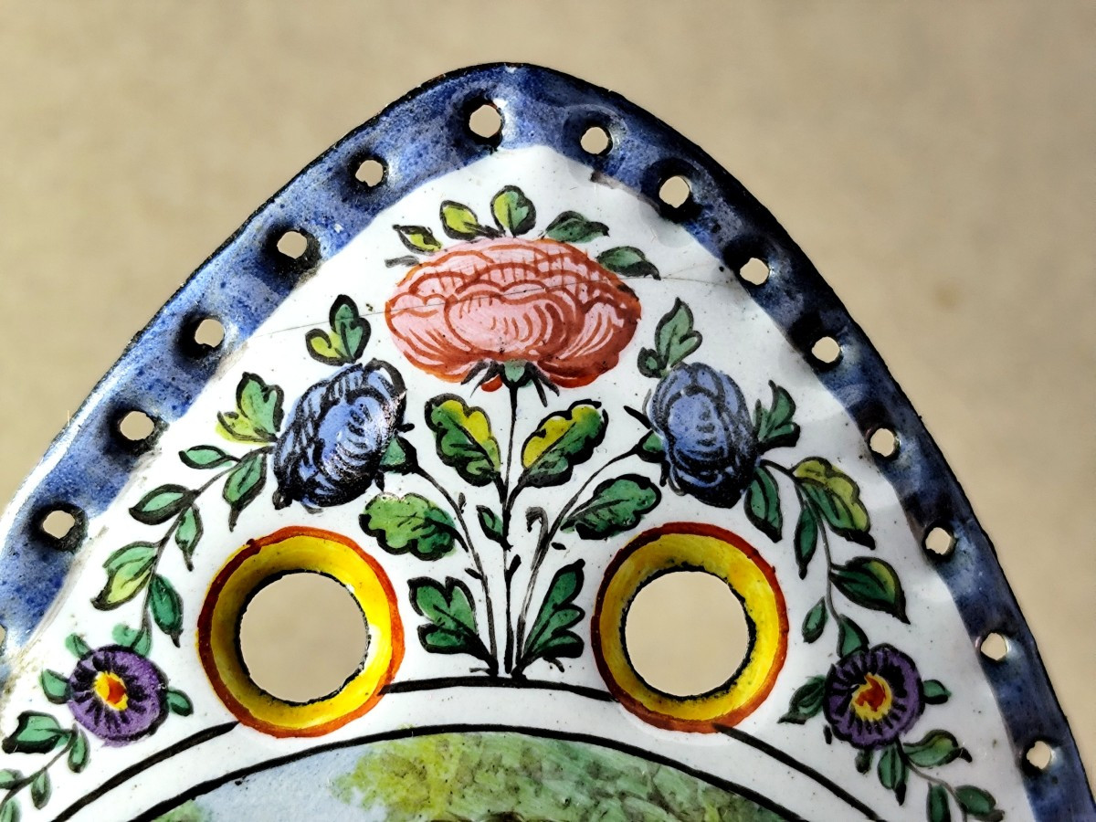 Louis XIV-regence Period: Purse Enamels Plates: Wedding Of A Pilgrim Couple-photo-3
