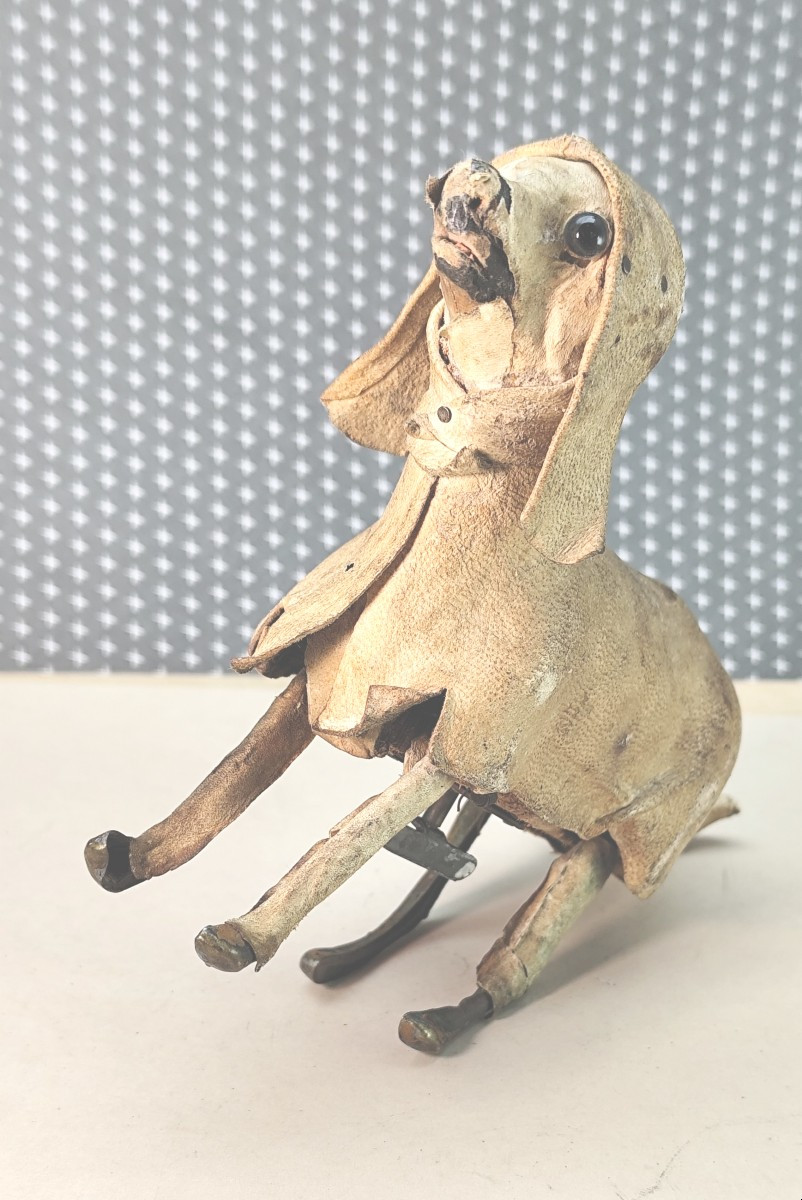 Médor, Automate bois et peau du 19e siècle, il saute ! introuvable-photo-4