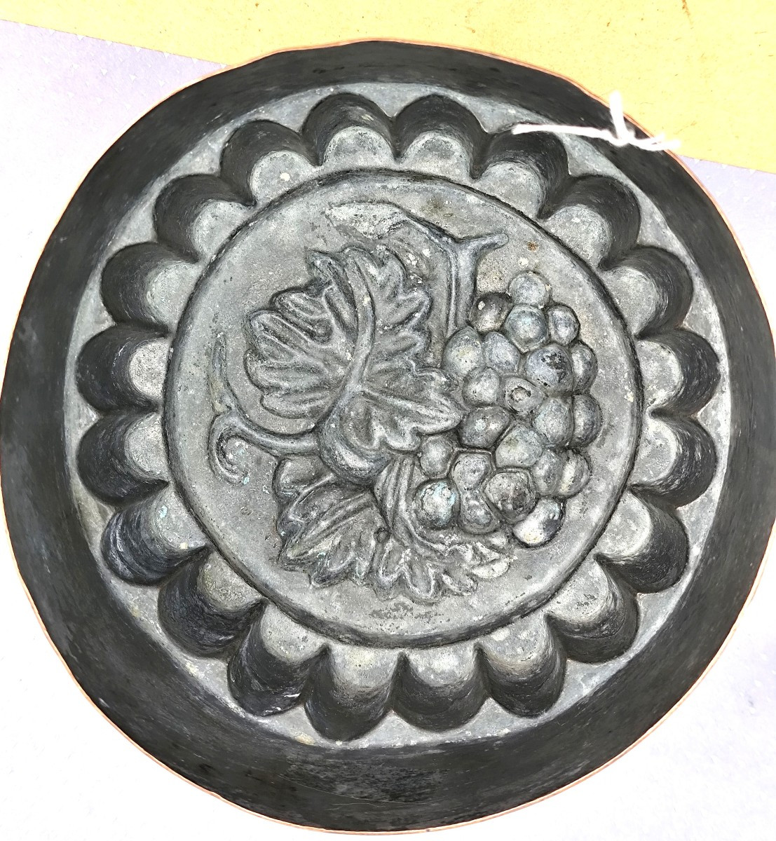 Franch Copper Mold, Decor Of Vine, Kitchen And Wine, Louis Philippe Period-photo-4