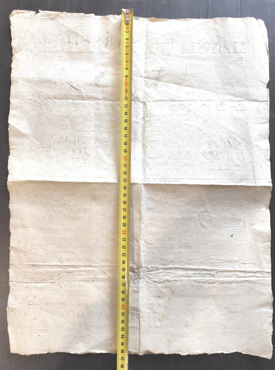 Avis Aux Voituriers, Original Poster, Marseille, 1807, Good Condition-photo-4