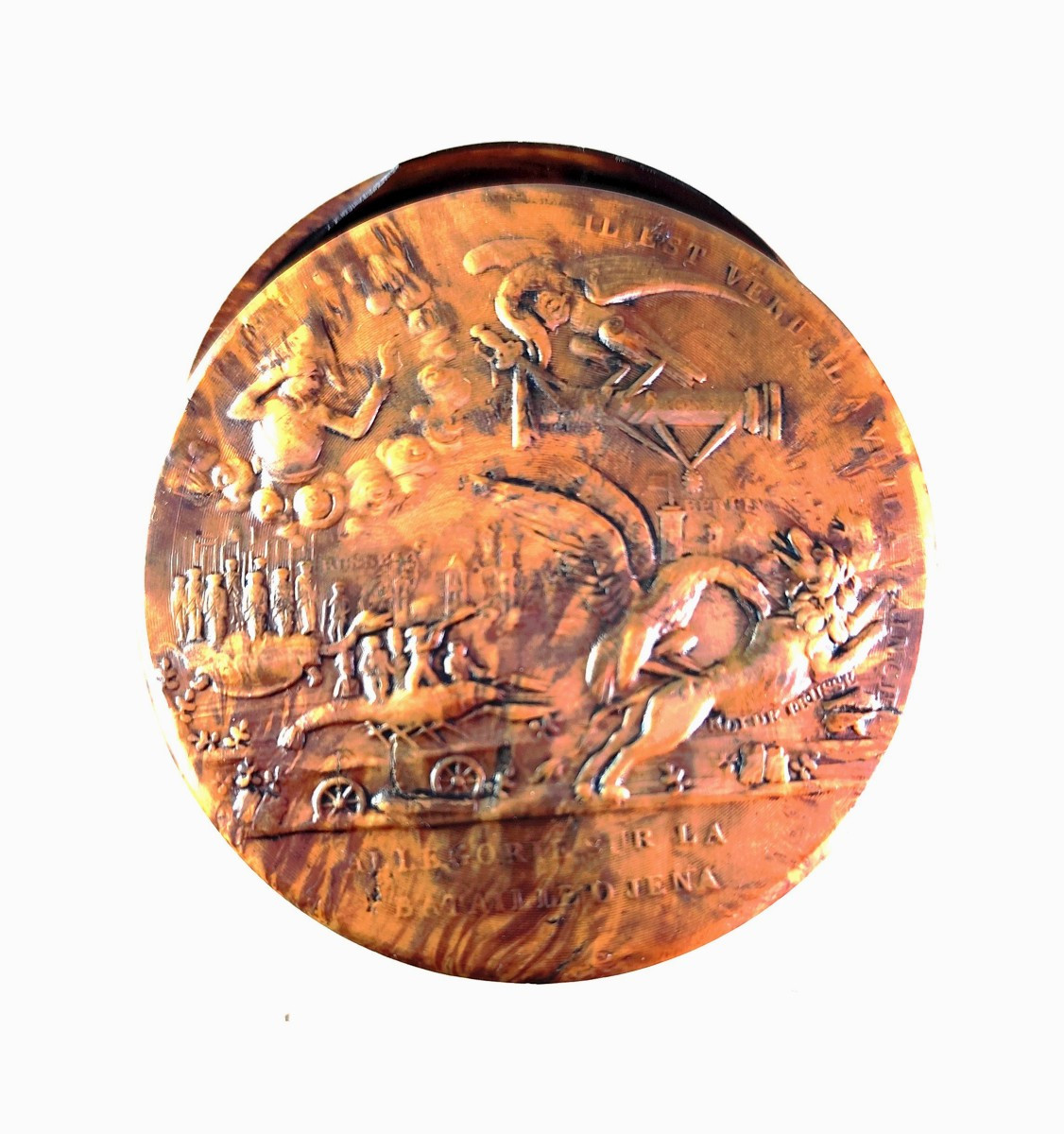 Iena, Victoire de Napoléon : la Tabatière commémorative, époque 1er Empire-photo-1