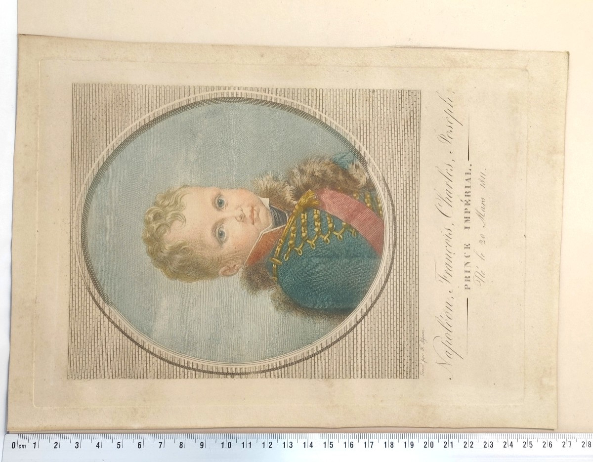 Le Petit Roi De Rome , Uniform And  Color, By Lignon, Aquatint-photo-4