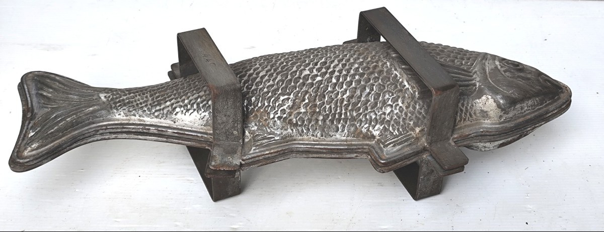 Très grand moule à chocolat, 50 cm ! Maison Letang, Paris, fin du 19e siècle-photo-3