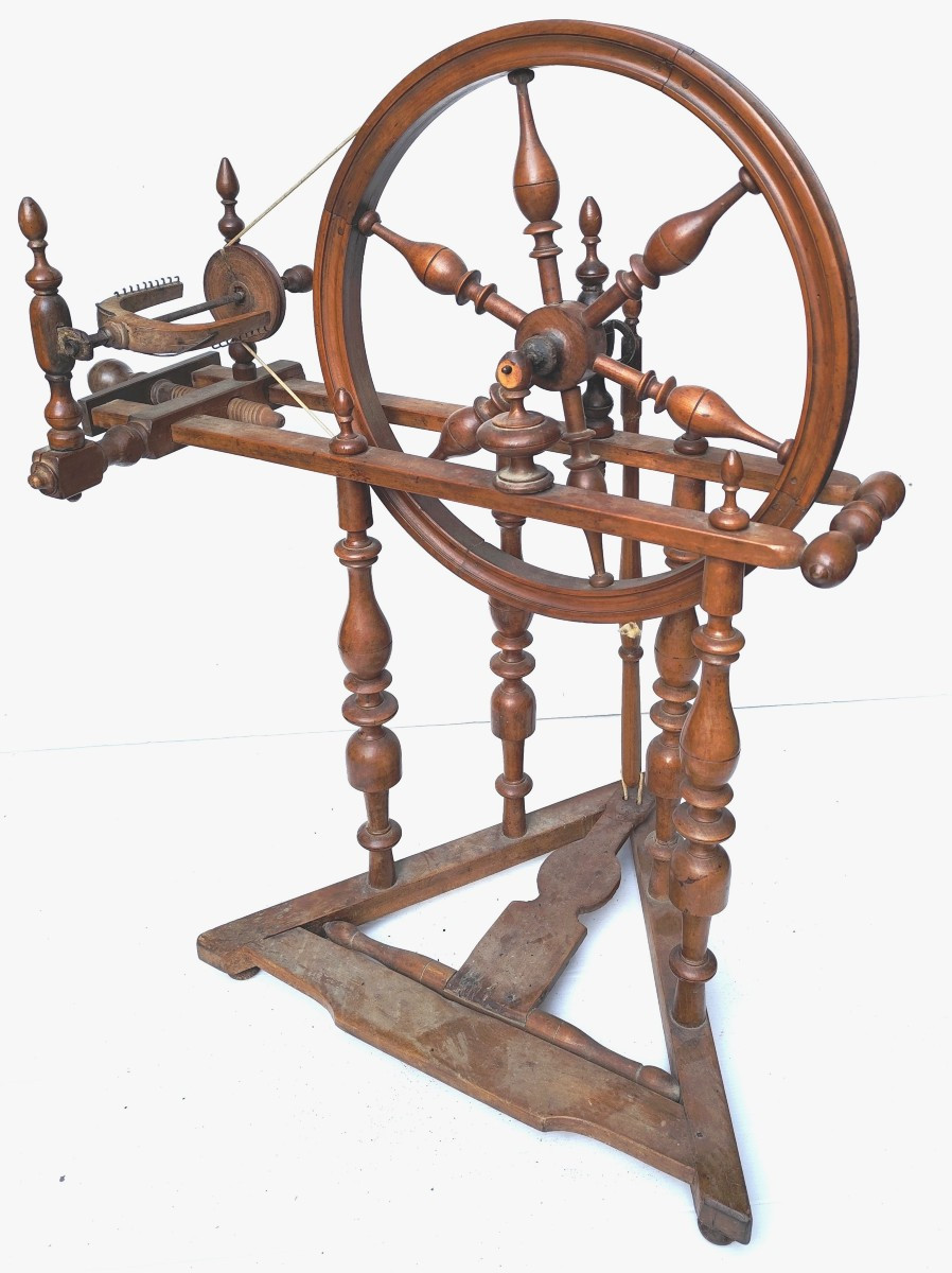 Le Joli Rouet d'Amélie, Functional, Fruitwood, Louis Philippe Period-photo-2
