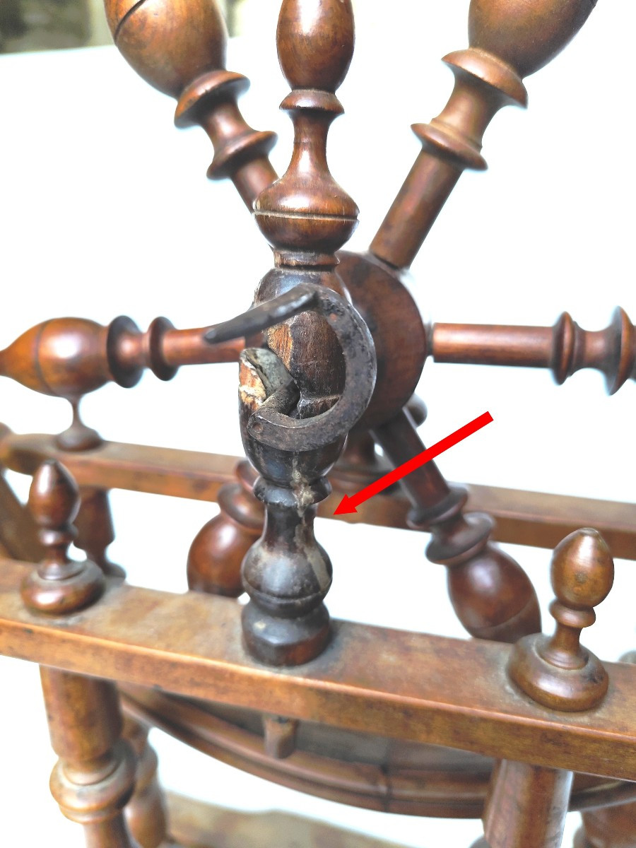 Le Joli Rouet d'Amélie, Functional, Fruitwood, Louis Philippe Period-photo-1